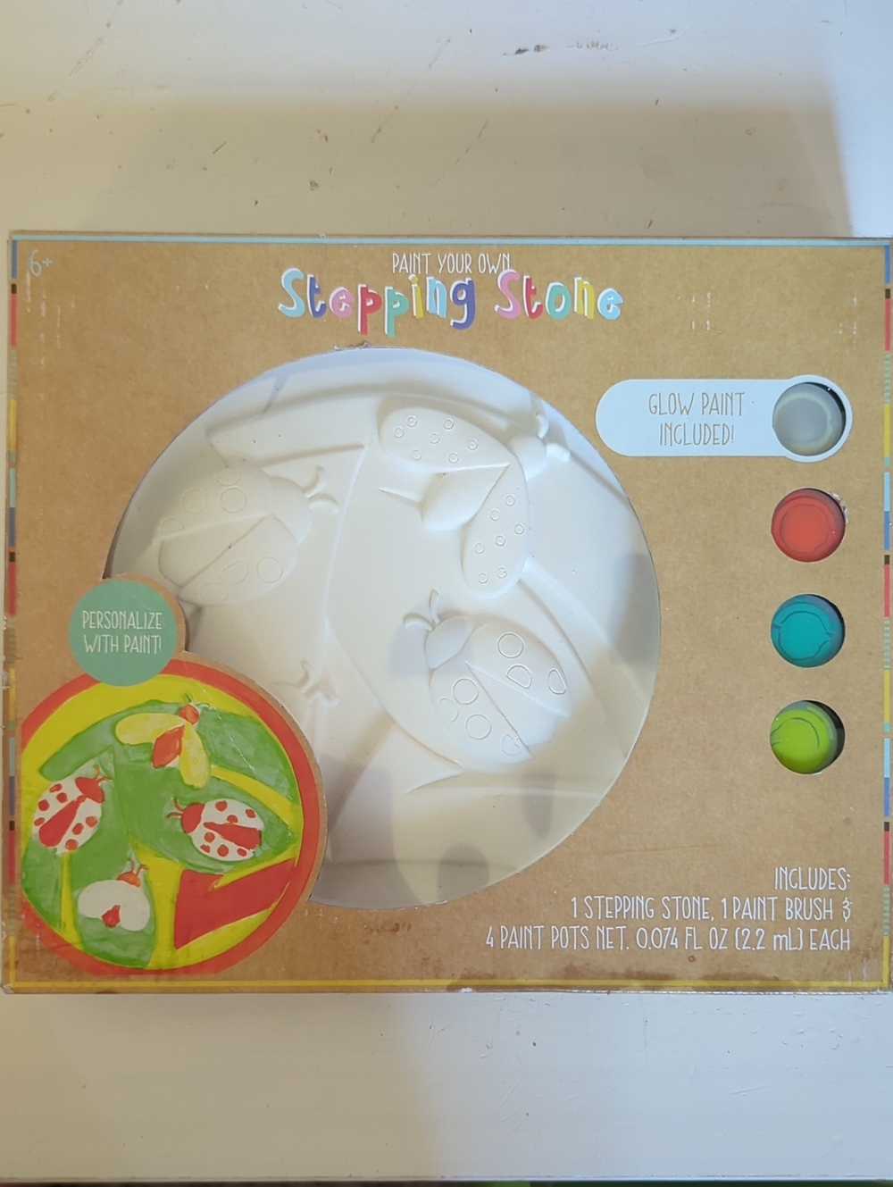 New Paint Your Own Stepping Stone Ladybug Kit